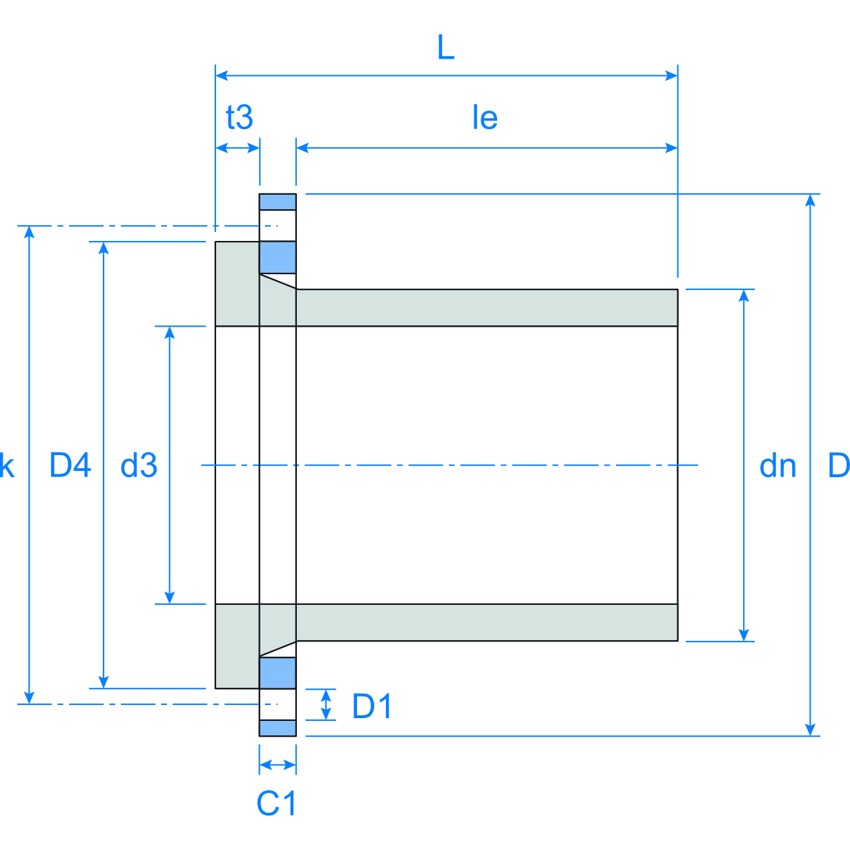 Mill Pro Std Flgassy Mld LS Blu Ill