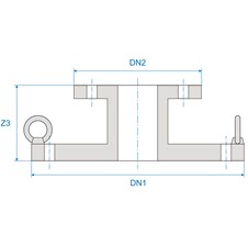 Blanking Flange With Off Take