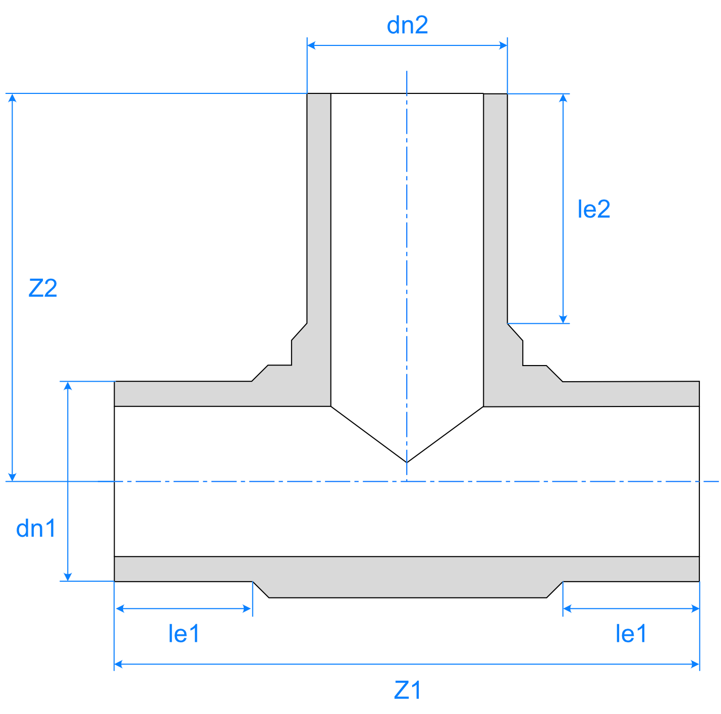 Mill Pro Tee Mld LS Blu Ill