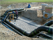 Large Bore PE EF On Site Drainage