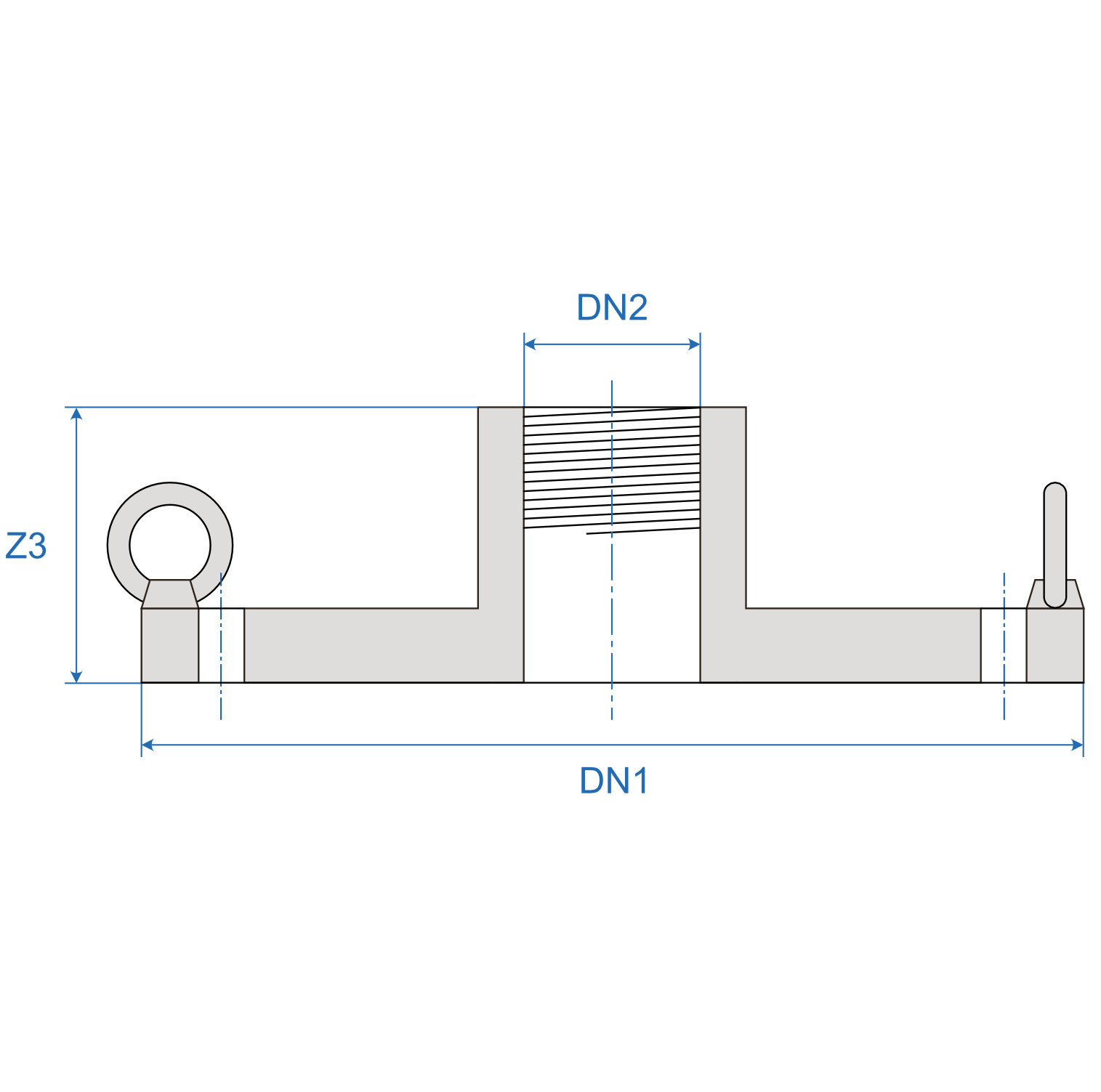 Blanking Flange With Threaded Off Take