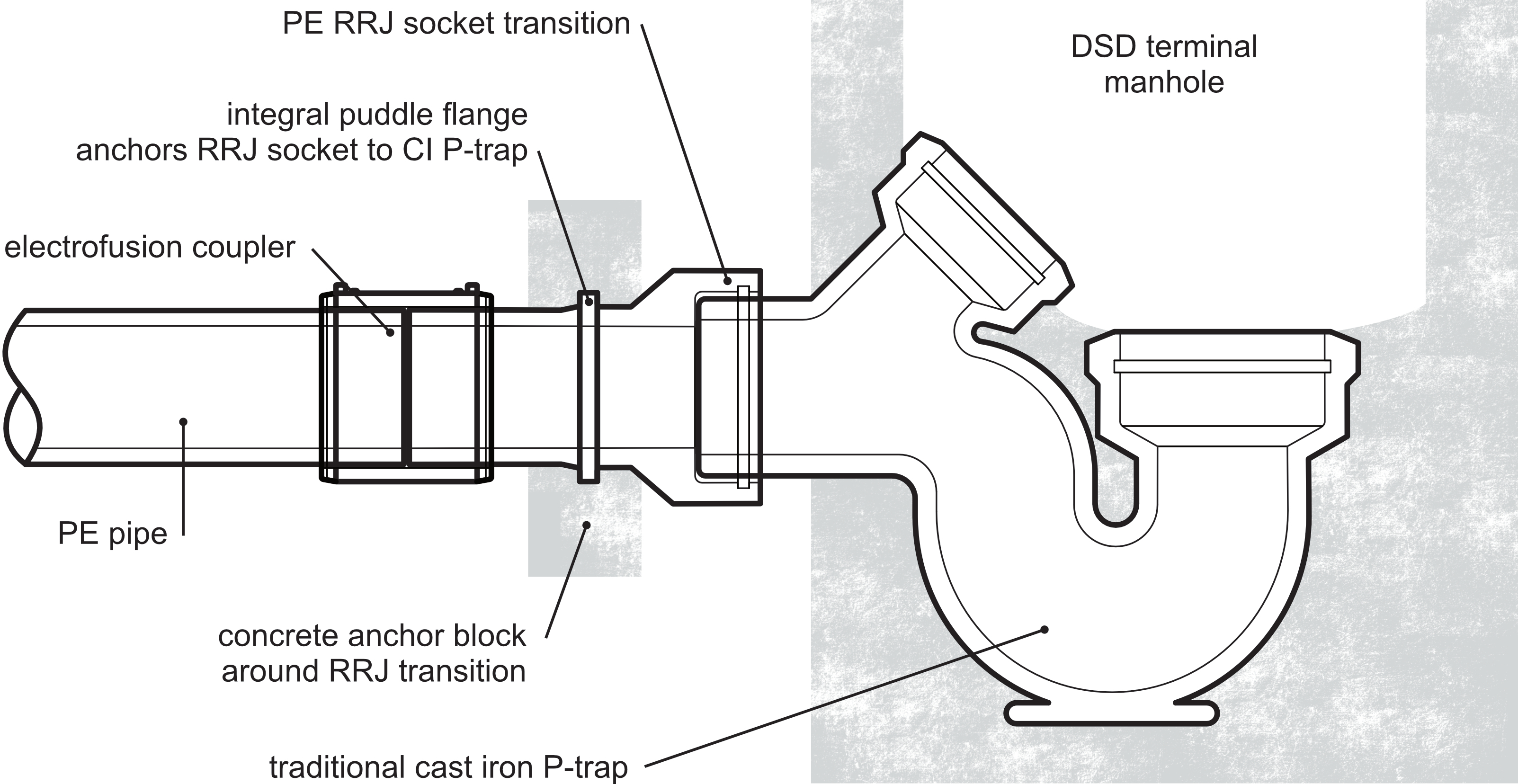 CI P Trap + Trans Connection Option
