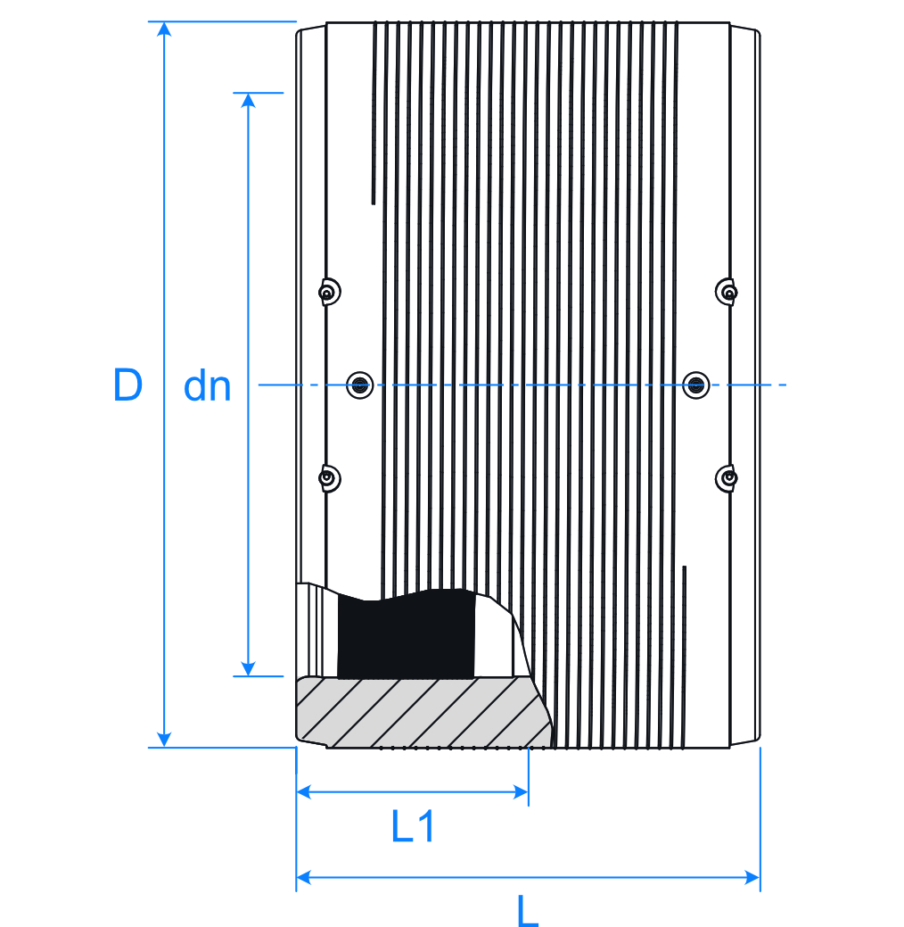 Friatec Coupler AM SDR17 PN10 Blk Ill
