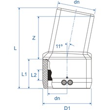 Friatec Elbow WS11 EF Blk Ill