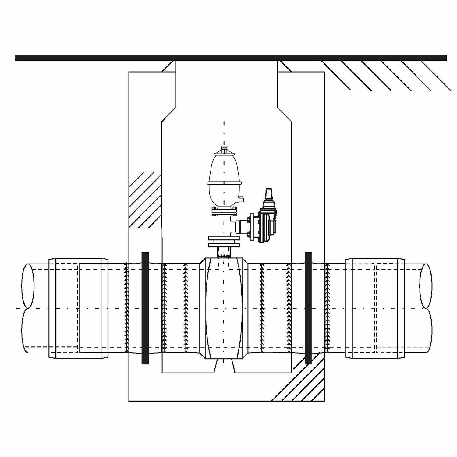 Air Valve On Reducing Air Valve Tee